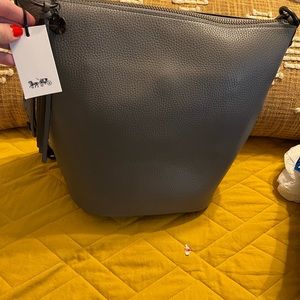 COACH PEBBLED LEATHER BAG NWT